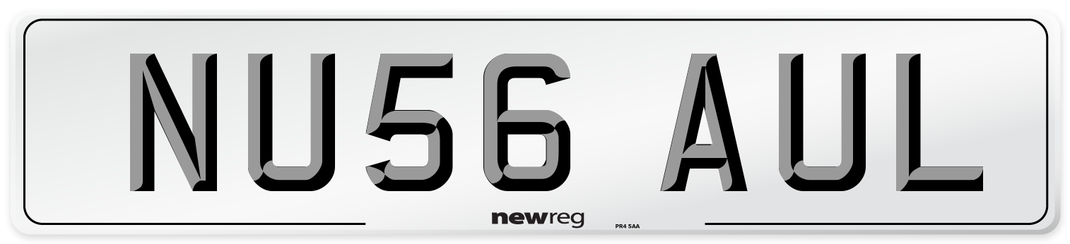 NU56 AUL Number Plate from New Reg